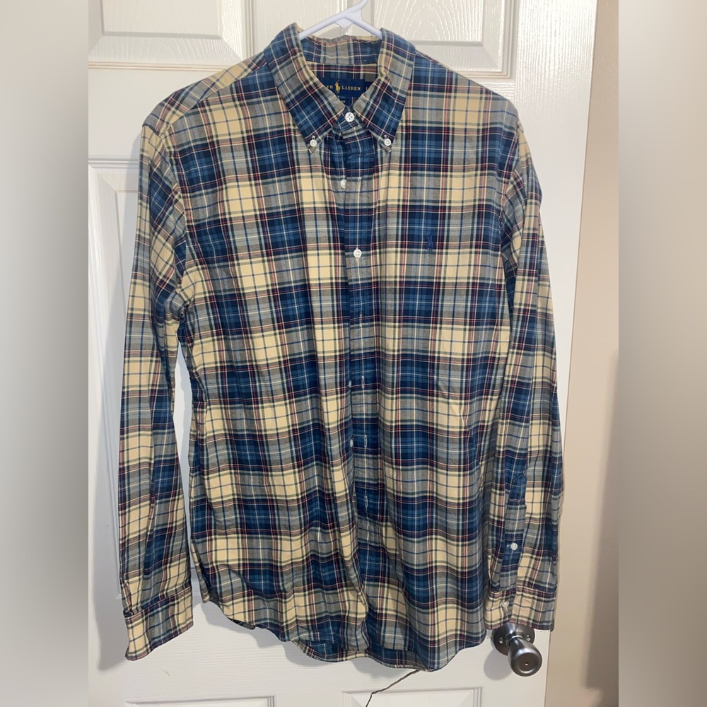 Plaid Polo Ralph Lauren Size L.